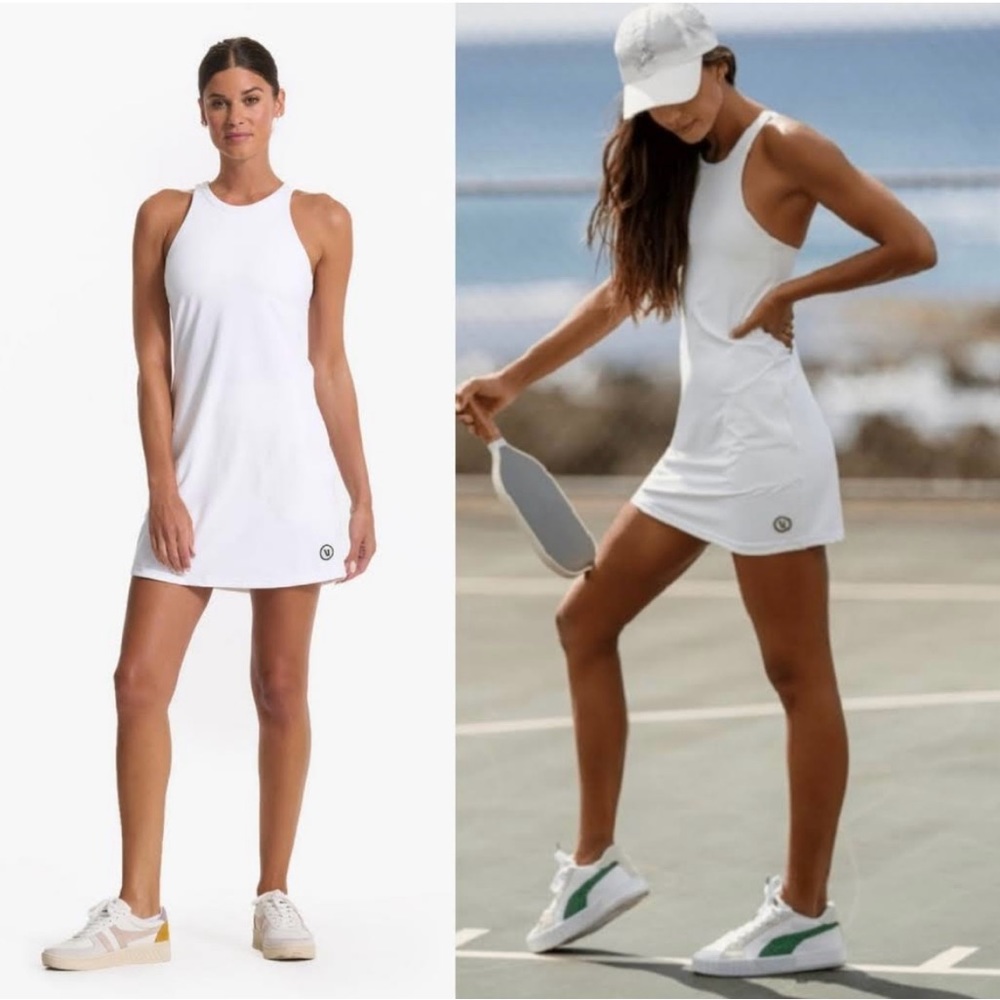 Vuori white volley dress size medium